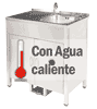 Fregadero Portátil Autónomo con Agua Caliente